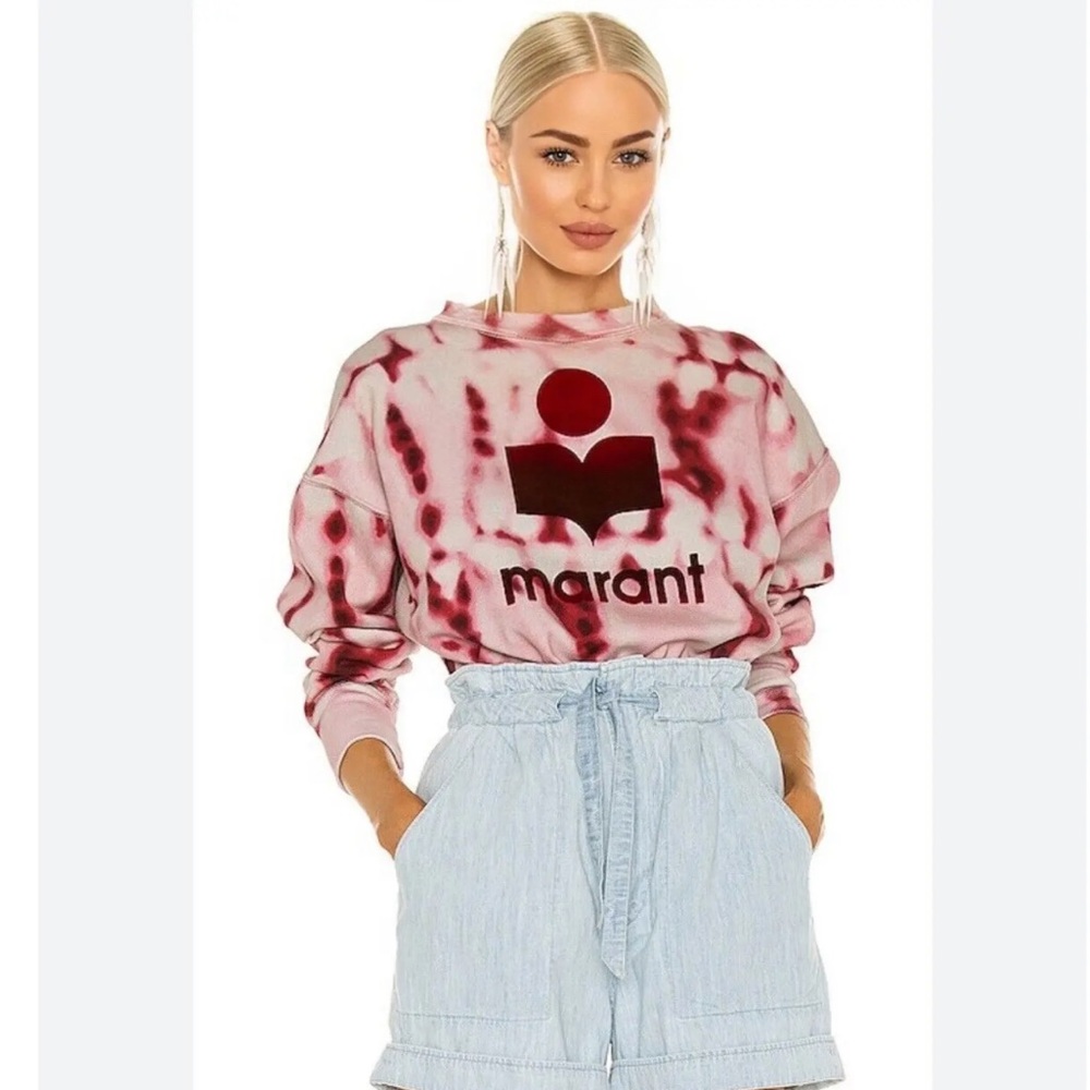 Isabel Marant tie dye velour sweatshirt
